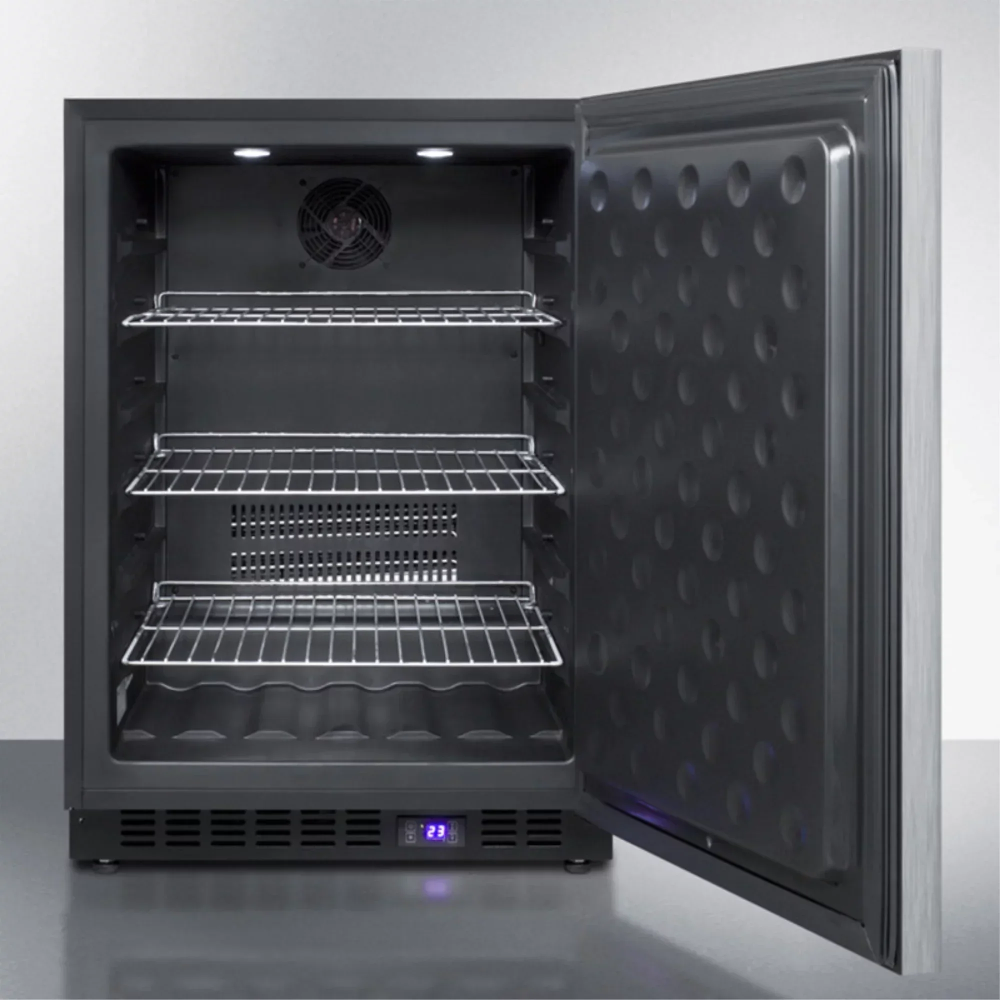 Frost-Free Built-In Undercounter All-Freezer With Stainless Steel Wrapped Exterior And Horizontal Handle - Image 3
