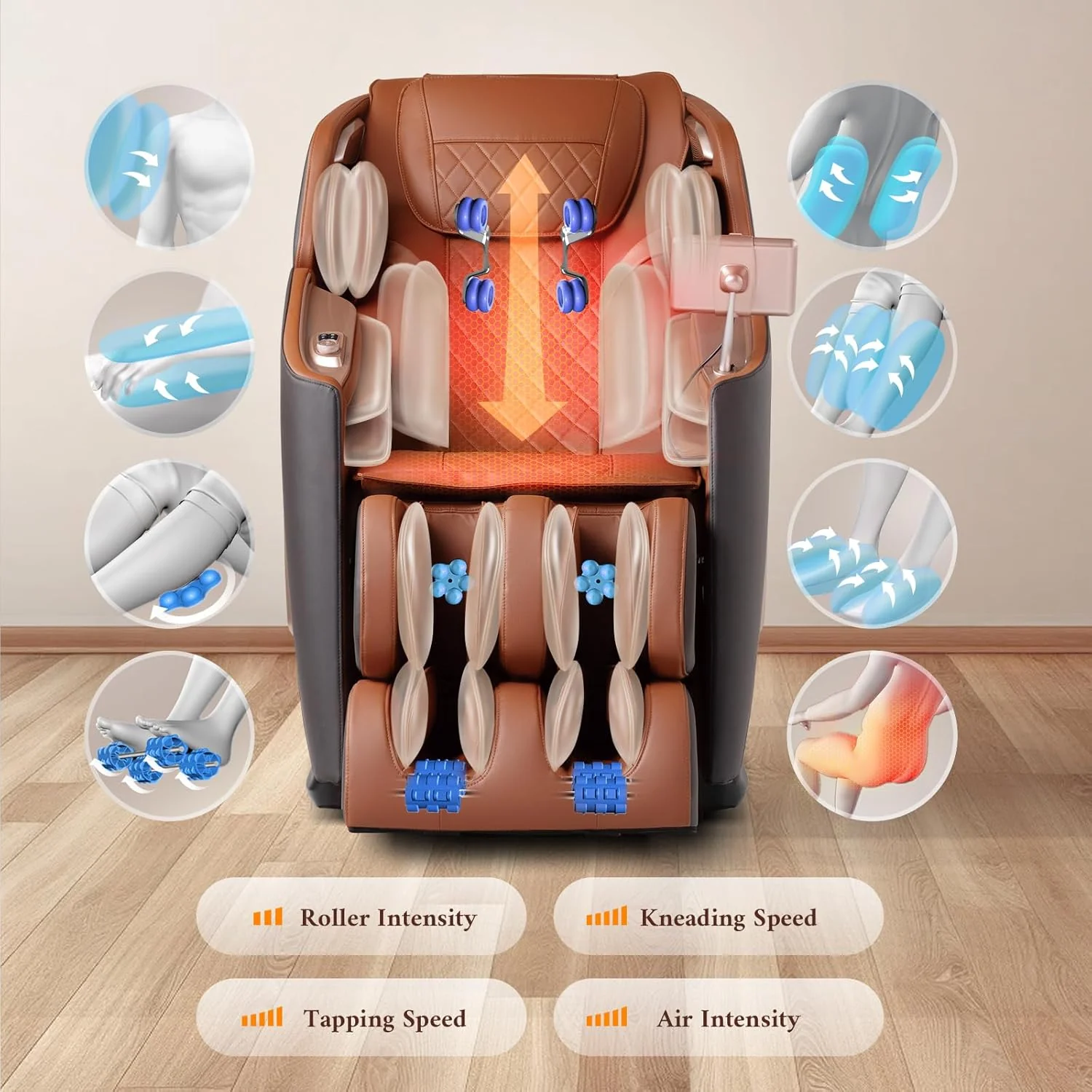 4D Full Body Massage Chair With 53.14 in SL Track, Zero Gravity And 12 Auto Modes - Image 4