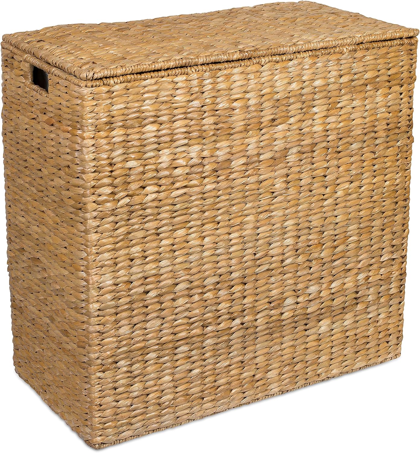 Sofia + Sam Oversized Divided Seagrass Hamper With 2 Canvas Liners, 28 x 14 x 27 Inches - 4602 - Image 5