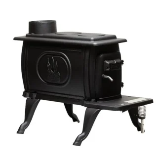 US Stove Cast Iron Wood Stove, 900 Sq. Ft. - US1269E