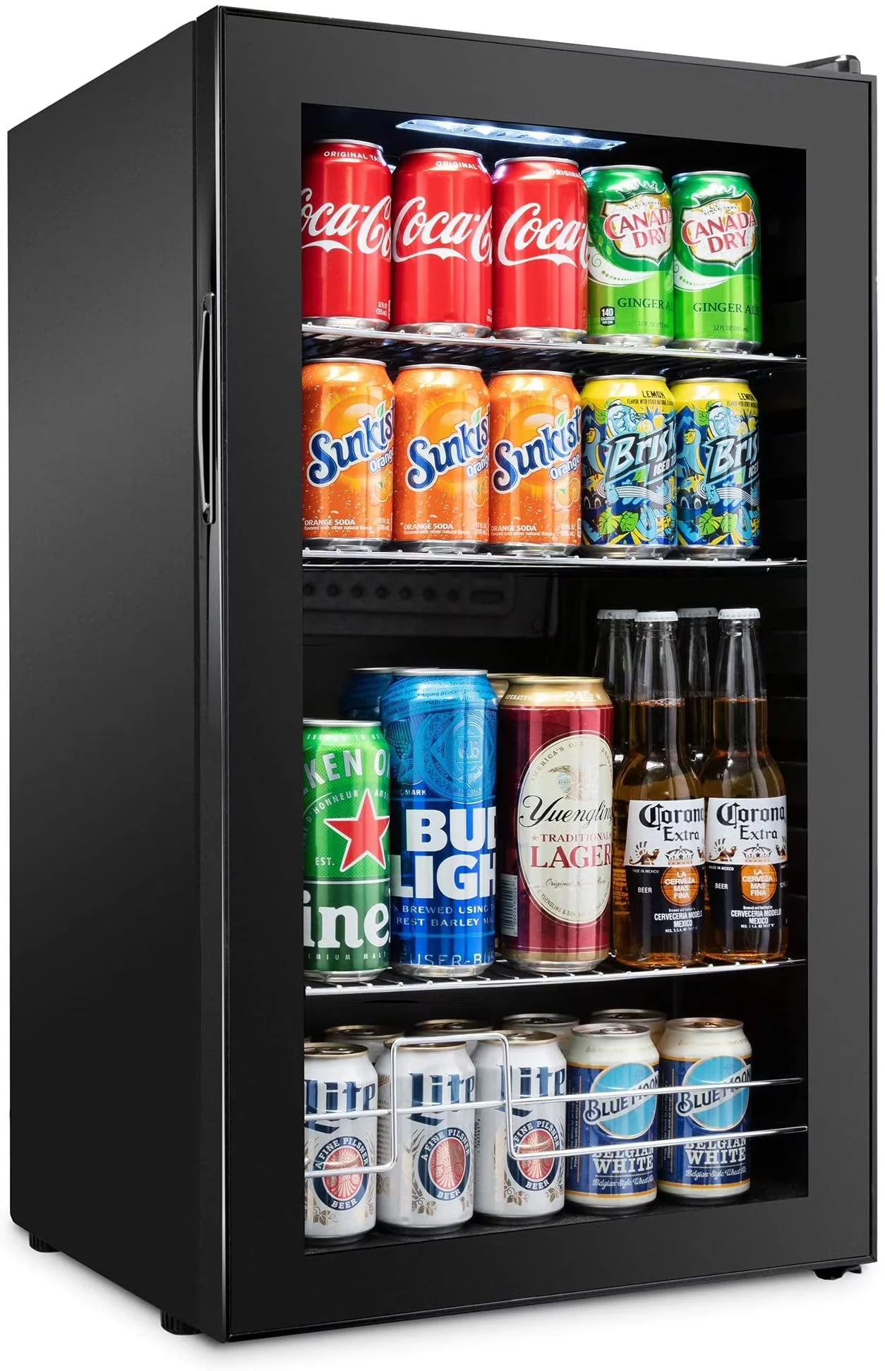 Ivation Freestanding Wine Cellar Mini Fridge, 101-Bottle, Stainless Steel - Image 2