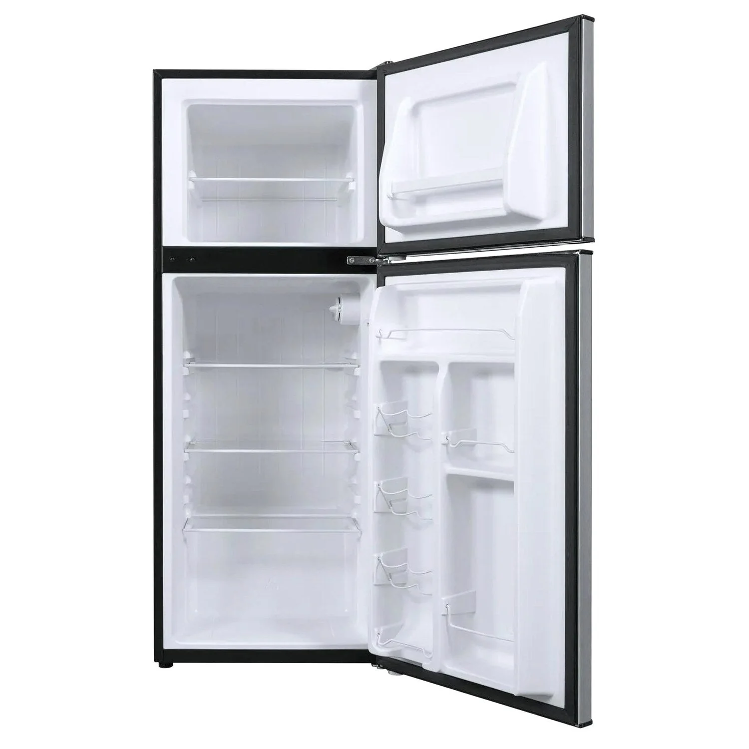 Galanz 4.6 Cu Ft Two Door Mini Refrigerator With Freezer, Stainless Steel - GL46TS5E - Image 3
