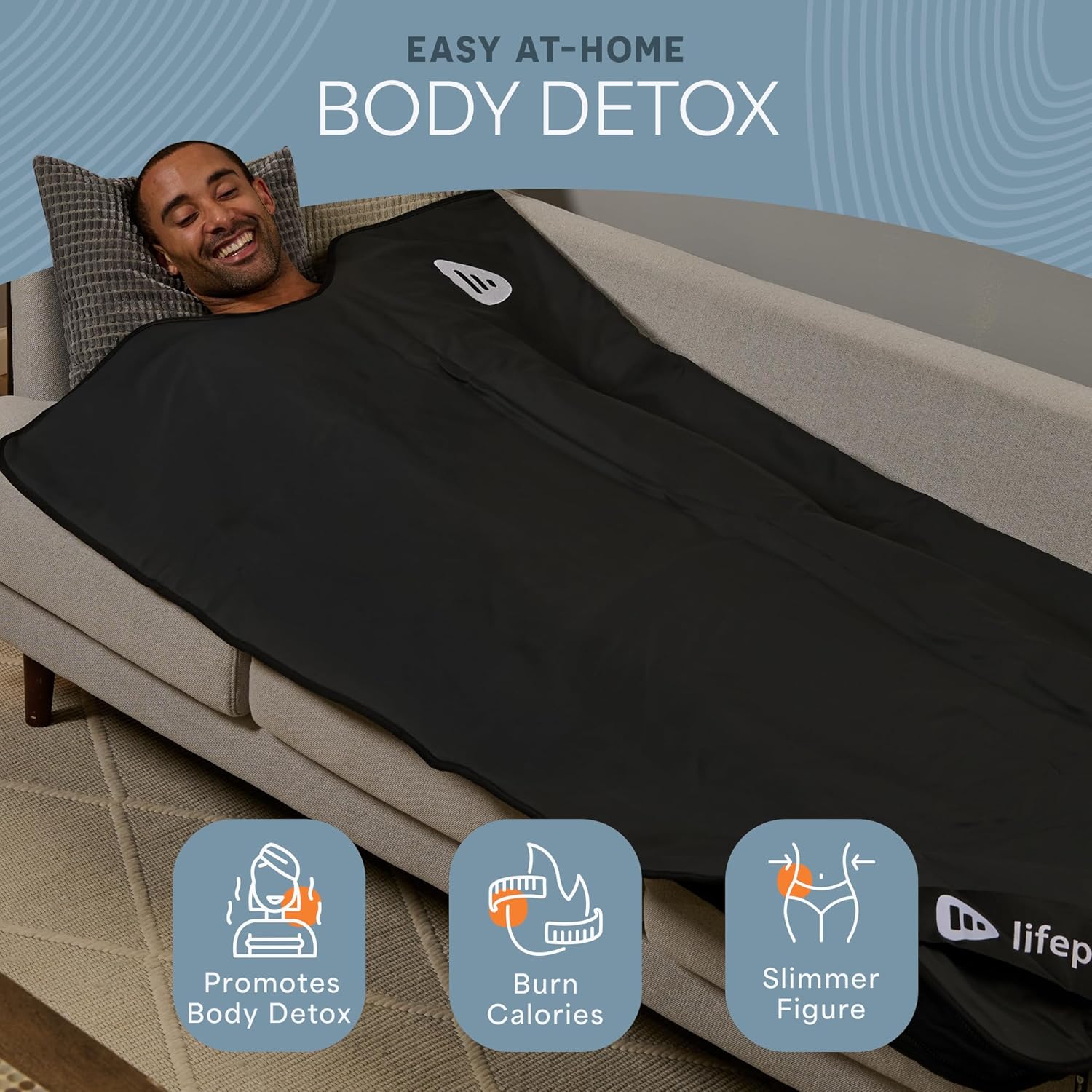 LifePro RejuvaWrap Infrared Sauna Blanket - 71 x 36 in, 9 Heat Levels - Image 2
