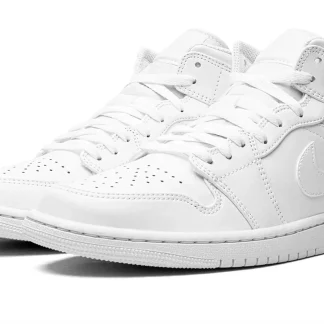 Air Jordan 1 Mid Triple White Lifestyle Shoes