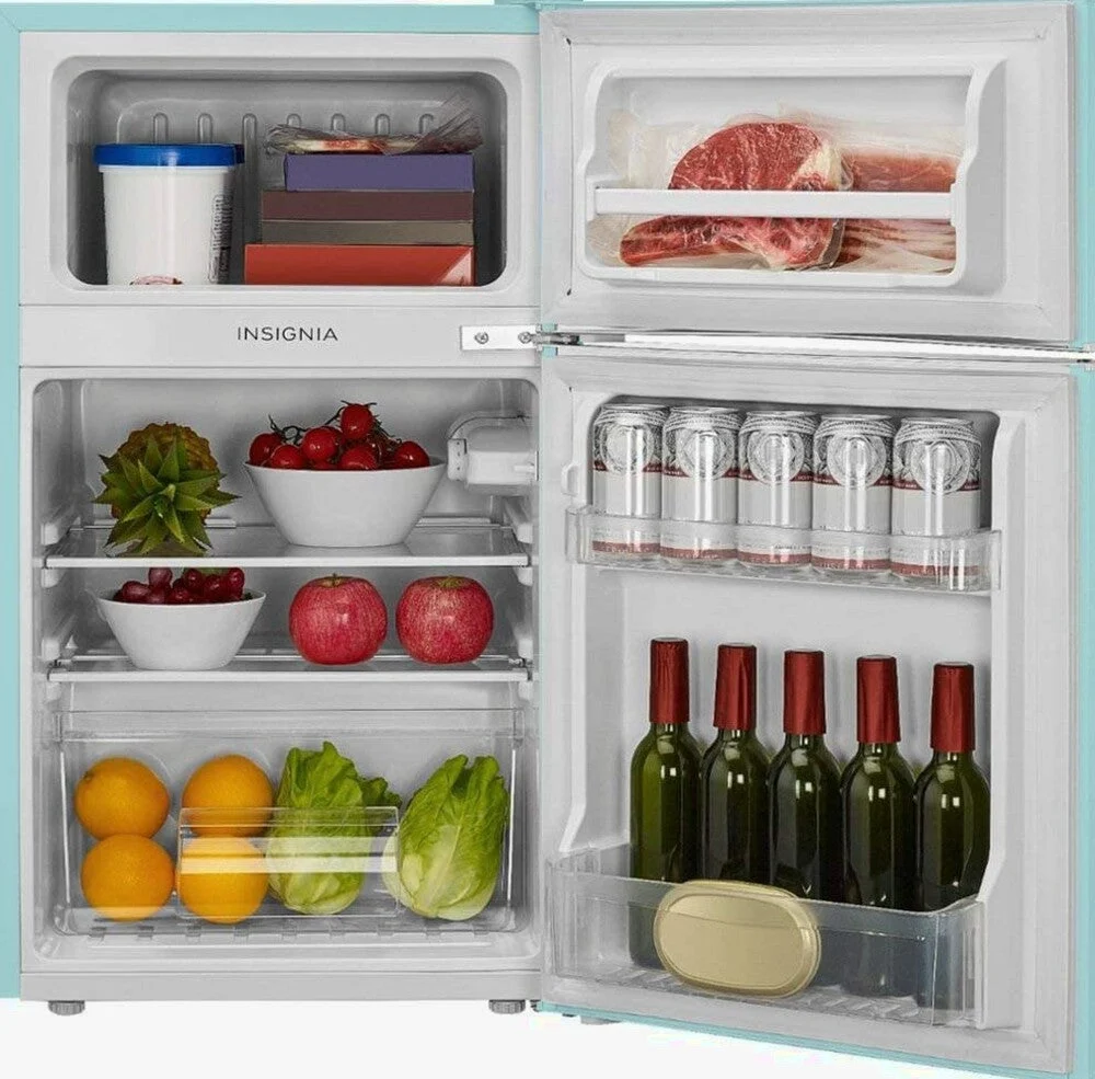 IRMF Retro Mini Fridge With Top Freezer, 3.1 Cu. Ft., Cool Mint Green - Insignia - Image 5