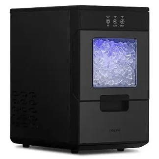 Newair Countertop Nugget Ice Maker With Self-Cleaning Function And Refillable Water Tank
