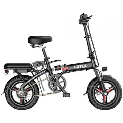 Folding Electric Bike, 250W Electric Bike Suitable for Adults and Teenagers Removable Battery Fat Tire Electric Bike Beach Snow Bicycle - Image 3