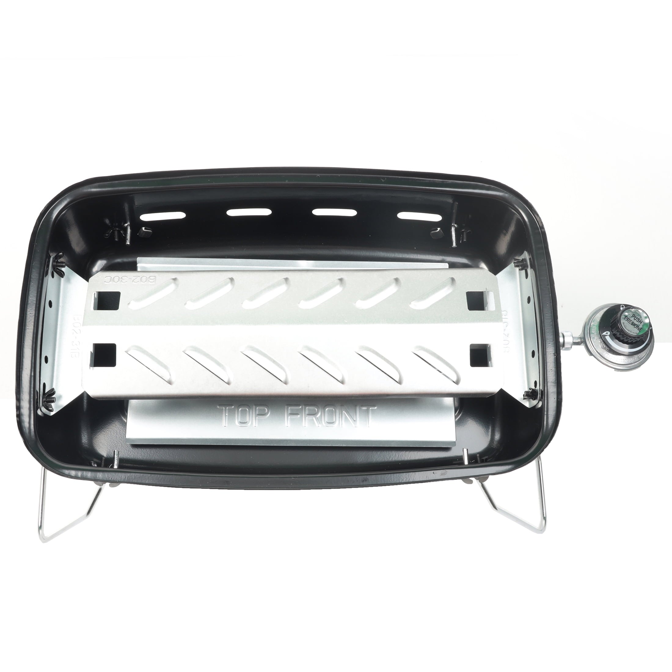 Grill 17.5 10.000 BTU Portable Propane Gas Grill. Black - Image 6