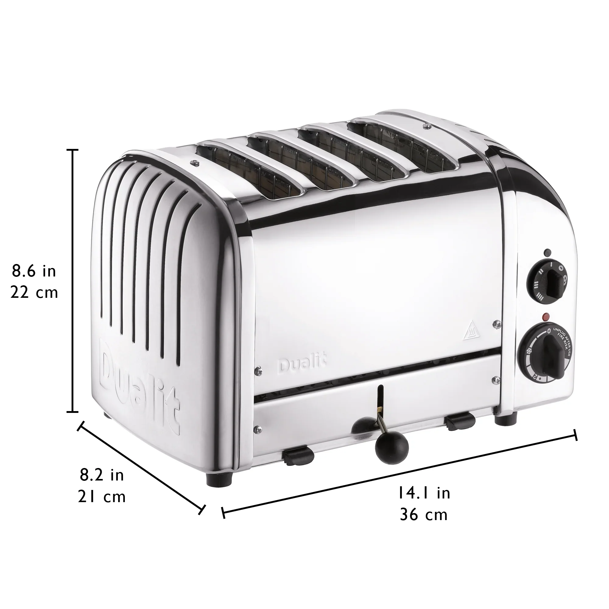 Dualit Classic 4-Slice Toaster, Stainless Steel - NewGen - Image 5
