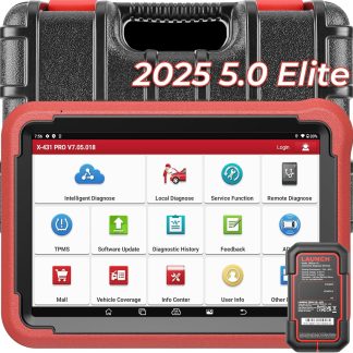 LAUNCH X431 V+ 5.0 Scan Tool with 2025 CANFD Connector, 37 Reset & OE-Level Diagnostics