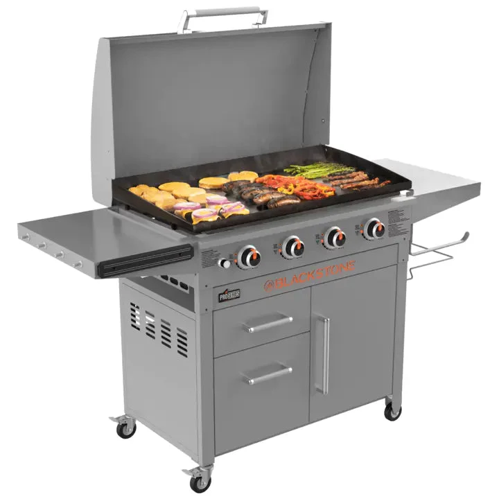 4-Burner 36-Inch Griddle Cooking Station with Hood - Image 6