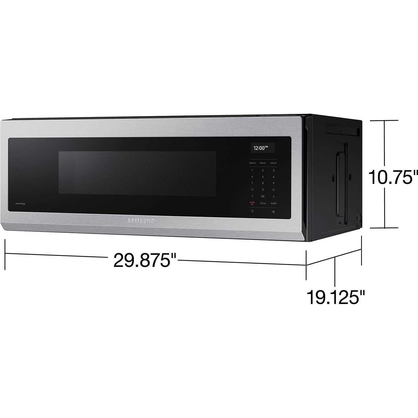 Samsung 1.1 Cu. Ft. Smart Slim Over-the-Range Microwave With 550 CFM Hood Ventilation - ME11A7710DS - Image 4