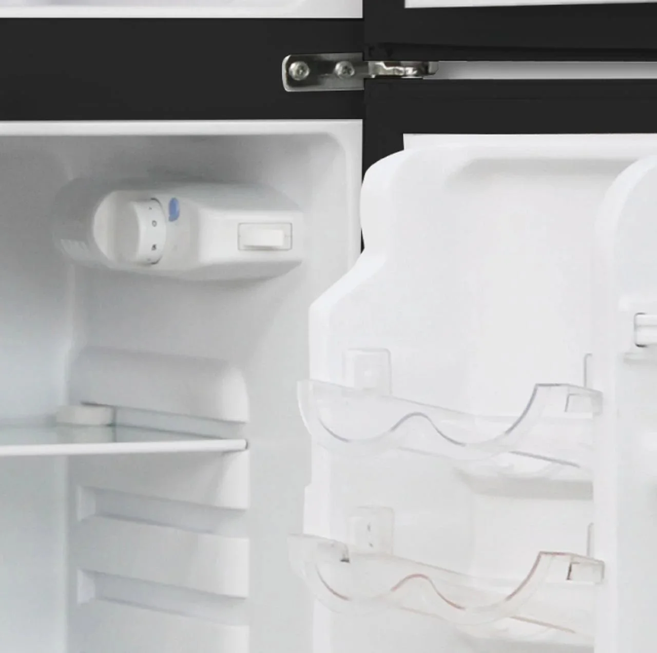 FRIGIDAIRE Two Door Mini Refrigerator With Freezer, 4.7 Cu Ft, VCM Stainless Steel, 43 in H x 19.1 in W x 20 in D - Image 5