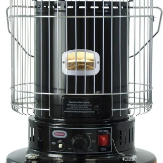 23,000 BTU Indoor Kerosene Heater, No Electricity Needed, Black