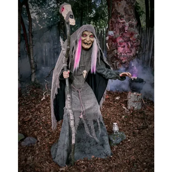 5 Ft 9 In Willow Witch Animatronic