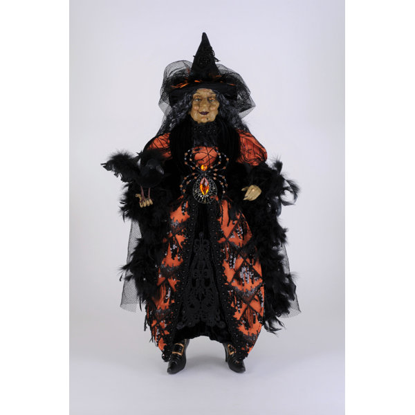 Orange Standing Witch