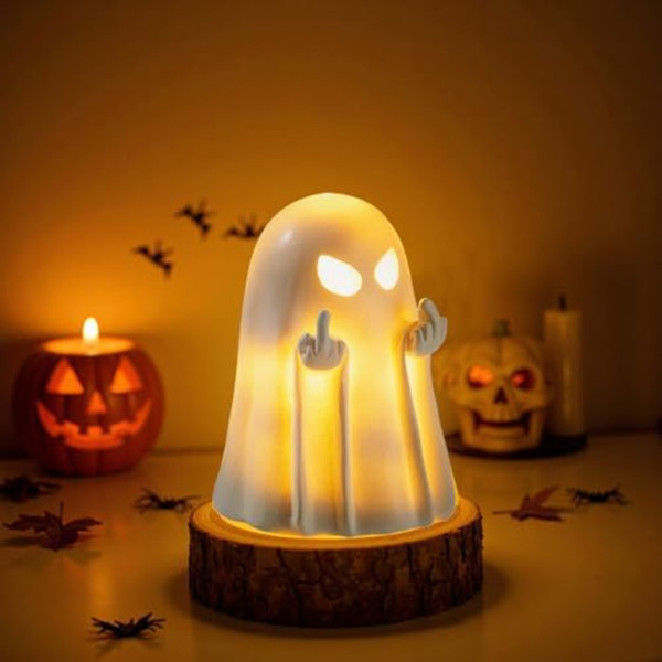 Halloween Ghost Figurine,Cute Spooky Ghost Statue,Halloween Decorations,Resin Statue For Party, Home, Indoor & Porch Décor