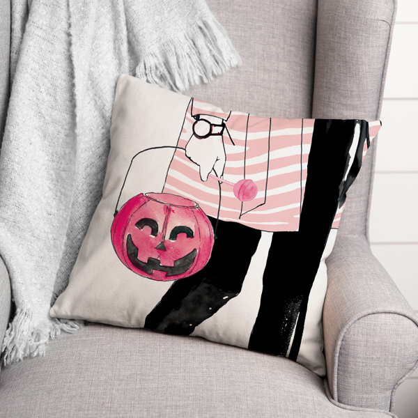 Striped Reversible Throw Pillow