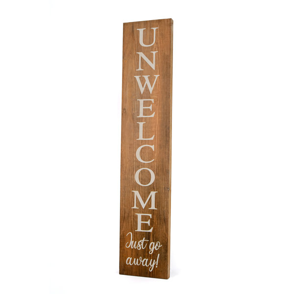 39" Halloween "Unwelcome" Porch Sign