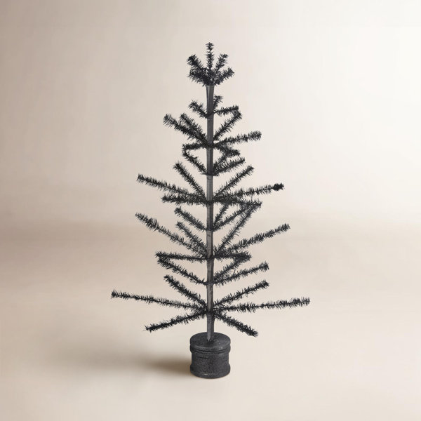 36" Halloween Feather Tree