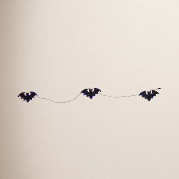 Halloween 12 in. LED Trio of Bats Halloween Decor