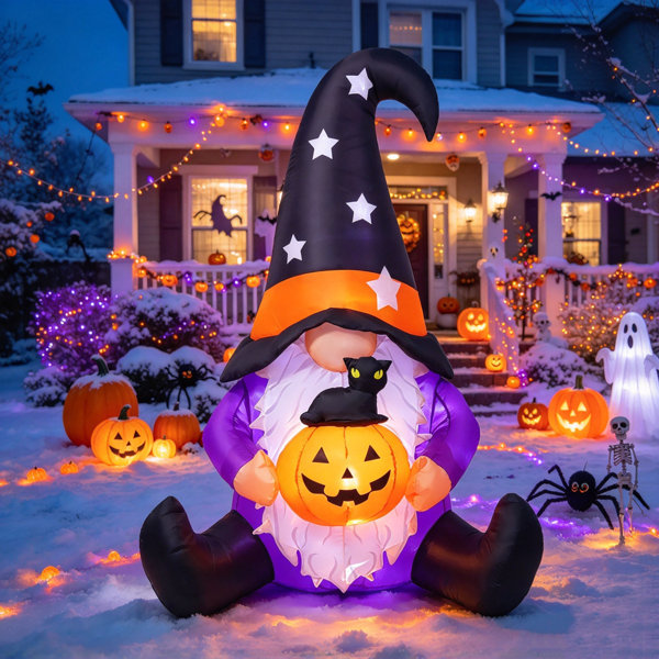 5 FT Halloween Gnomes Inflatables Outdoor Decorations, for Halloween Outdoor Decoration