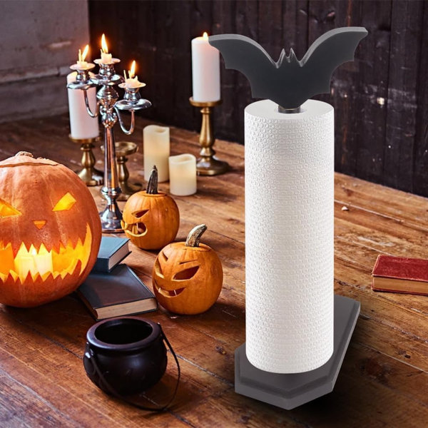 Bat Paper Towel Holder Halloween Decor