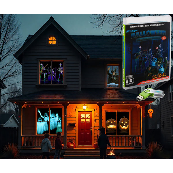 Halloween Hollusion Digital Decoration On USB Includes 8 Atmosfx Video Effects For Halloween